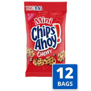 Chips Ahoy Mini Cookie Big Bag, 3 Ounce, 12 Per Case