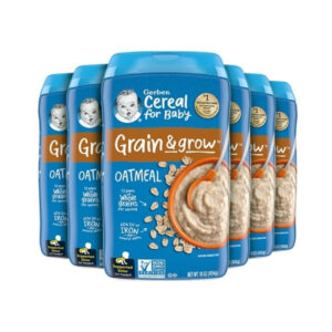 Gerber Organic 1st Food Single Grain Oatmeal Cereal, 16 Ounce, 6 Per Case