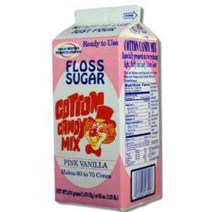 Great Western Cotton Candy Mix Pink Vanilla Floss Sugar, 3.25 Pounds, 6 Per Case