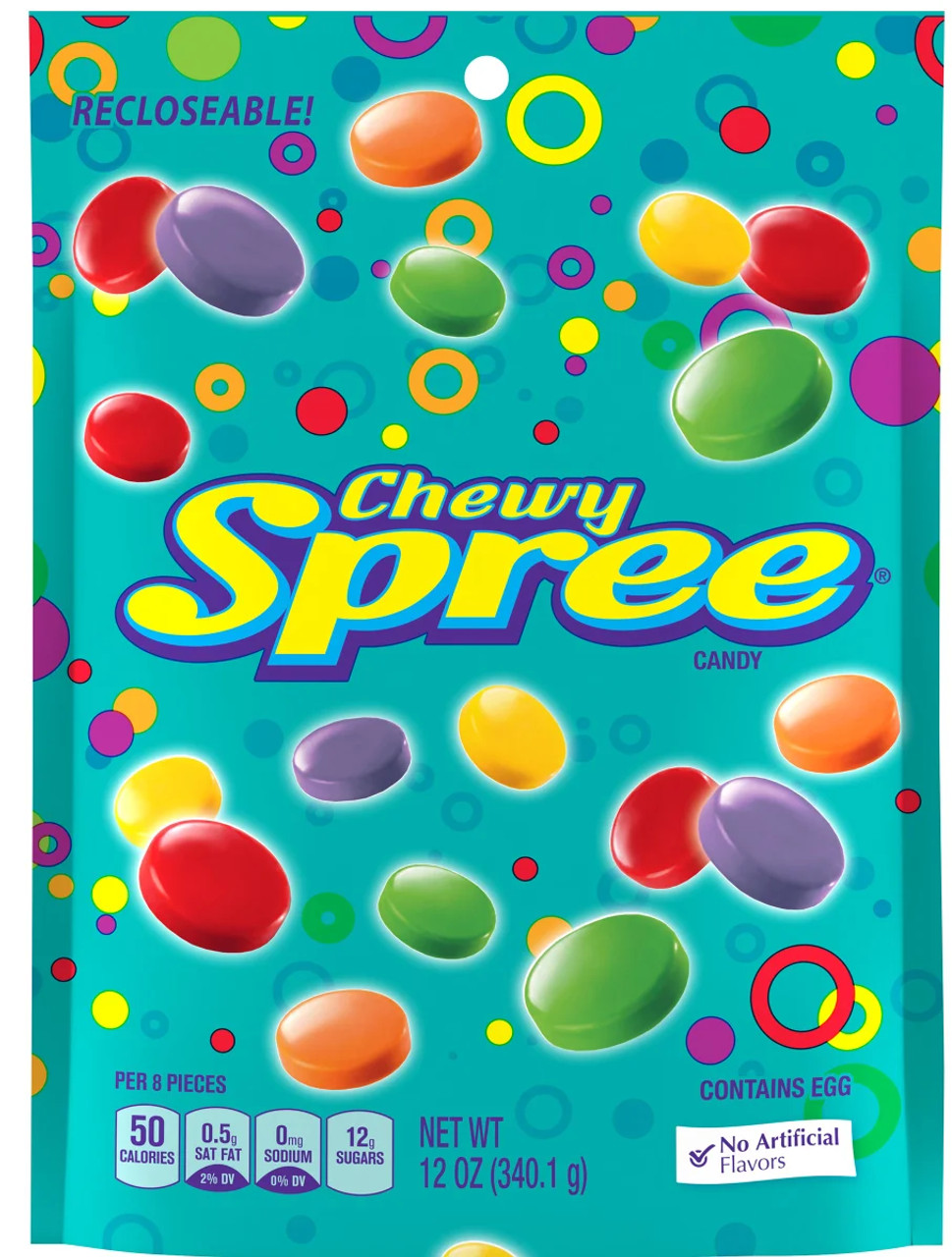 Spree Chewy Stand Up Bag, 12 Ounce, 8 Per Case