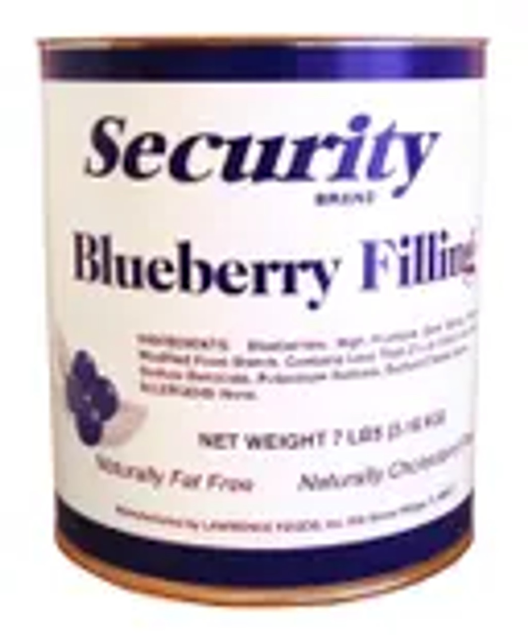 Security Blueberry Filling, 7 Pounds, 6 Per Case