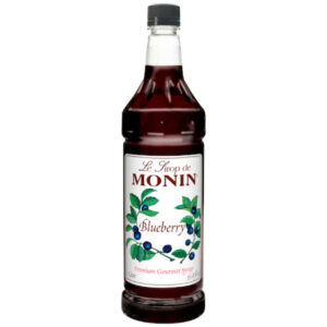 Monin Blueberry Flavor Syrup, 1 Liter, 4 Per Case