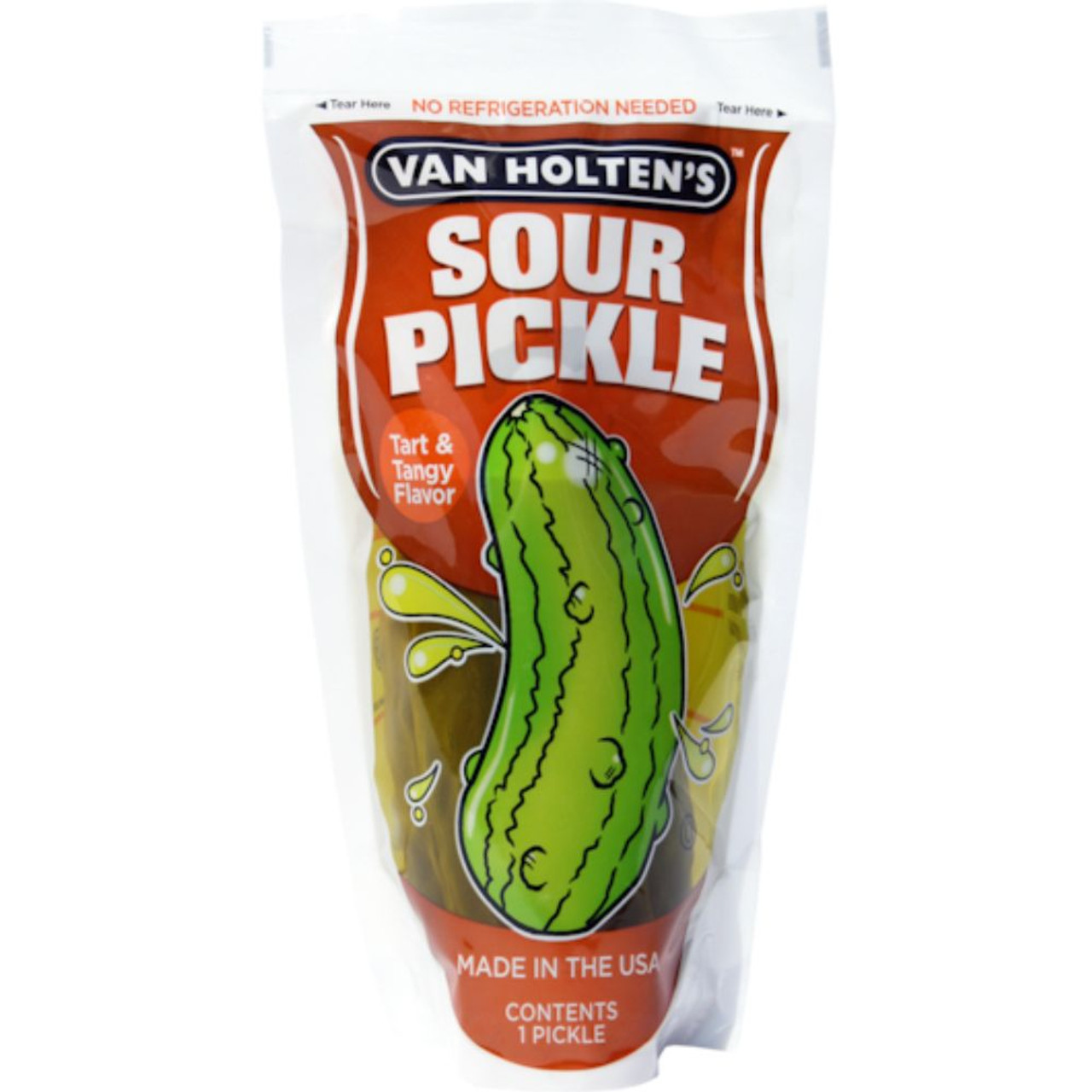 Van Holten s Jumbo Sour Pickle Packed In A Pouch, - 12 Per Case