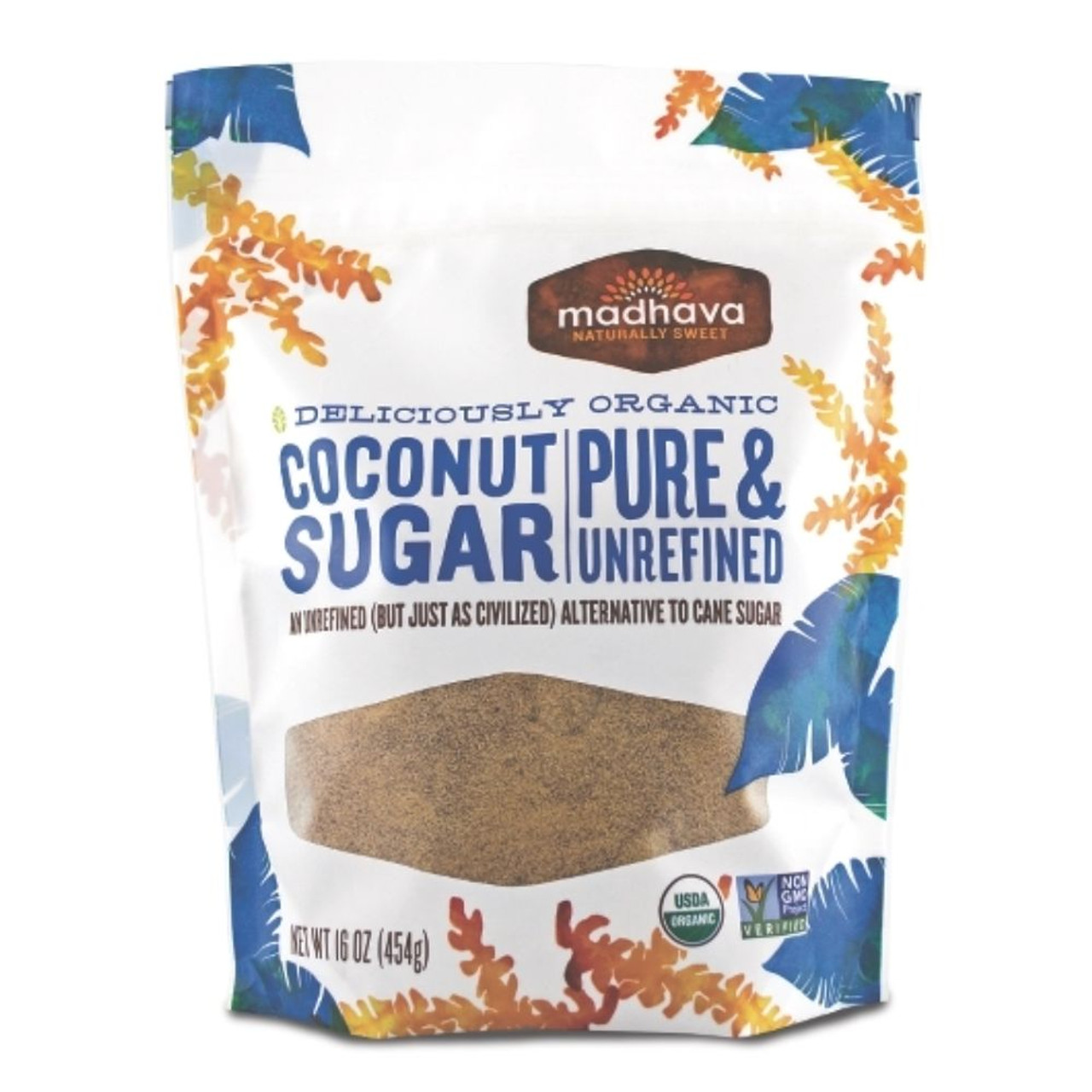 Madhava Organic Coconut Sugar, 1 Pounds, 6 Per Case