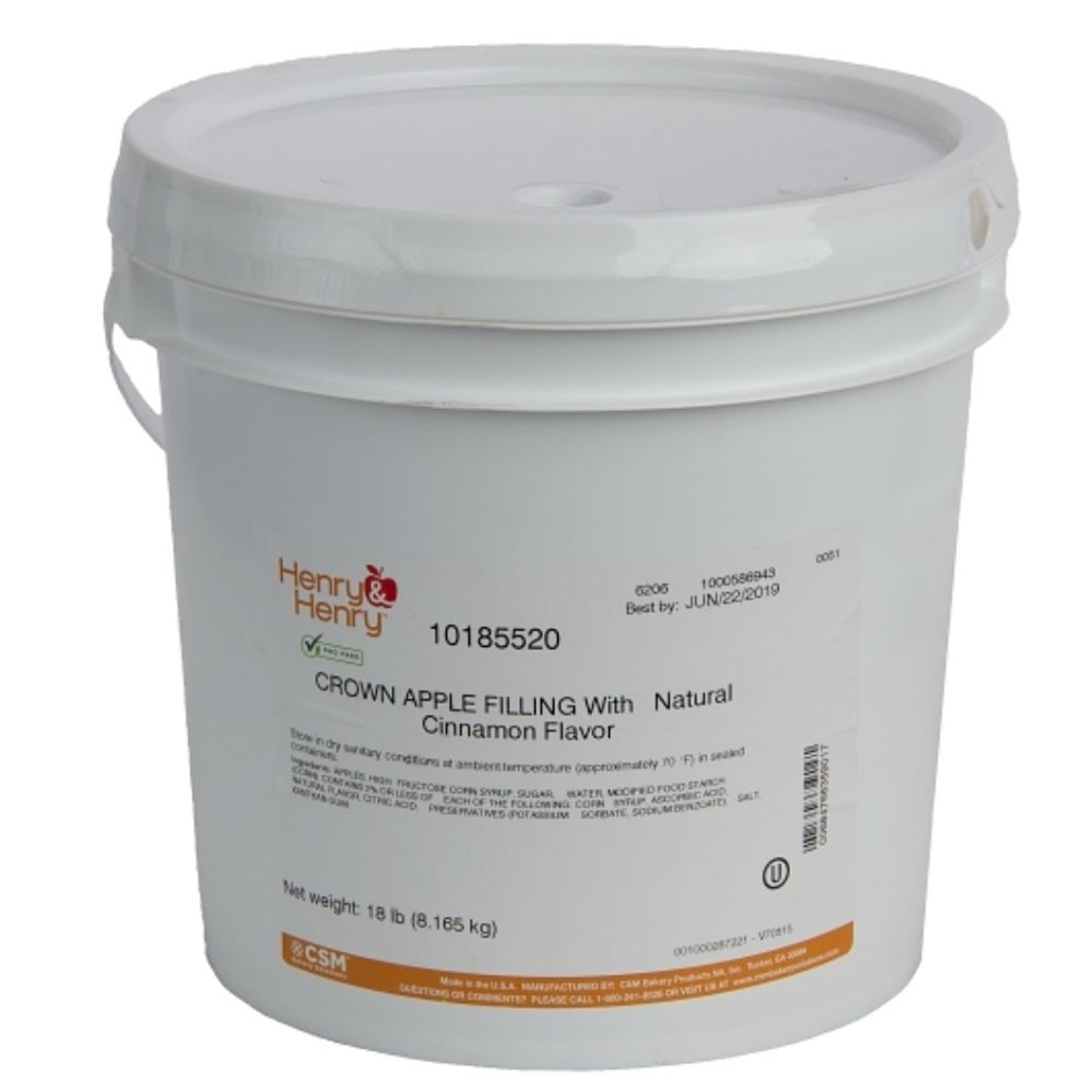 Henry And Henry Crown Apple Filling, 18 Pounds