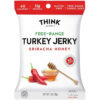Think Jerky Sriracha Honey Turkey Jerky Case, 1 Ounce, 12 Bags Per Box, 4 Boxes Per Case