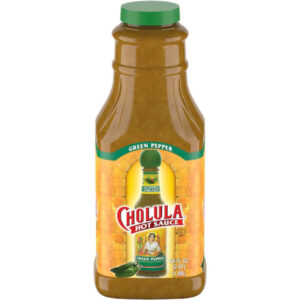 Cholula Green Pepper Hot Sauce Bottle, 64 Fluid Ounces, 4 Per Case