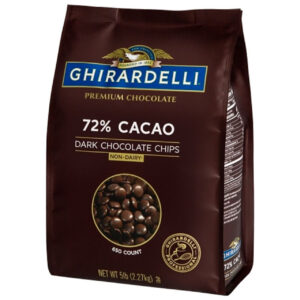 Ghirardelli 72% Cacao Chocolate Chip, 80 Ounces, 2 Per Case