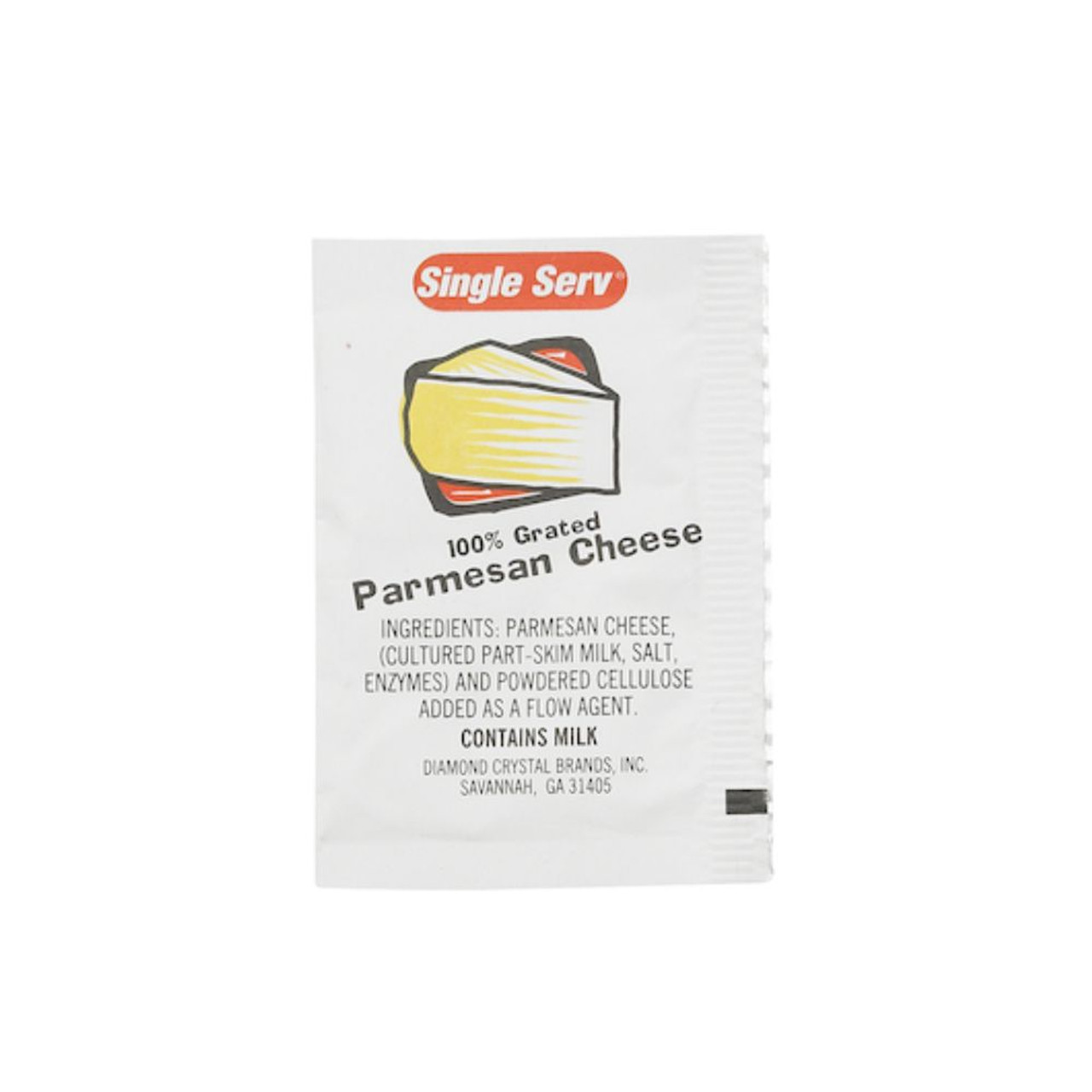 Single Serv Parmesan Cheese Pouch, 3.5 Gram, 200 Per Case