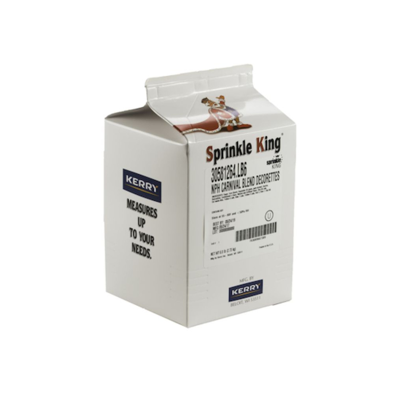 Sprinkle King NPH Carnival Blend Decorettes, 6 Pound, 4 Per Case