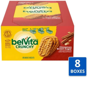 Belvita Cinnamon & Brown Sugar Breakfast Bar, 1.76 Ounces, 8 Per Box, 8 Boxes Per Case
