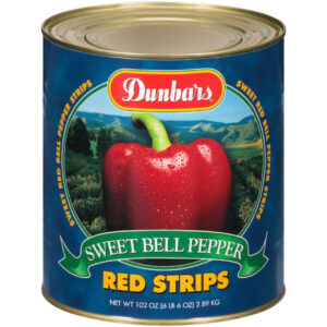 Dunbars Red Strips Sweet Bell Pepper, 102 Ounces, 6 Per Case