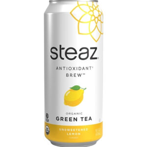 Steaz Iced Tea Organic Unsweetened Lemon, 16 Fluid Ounce, 12 Per Case