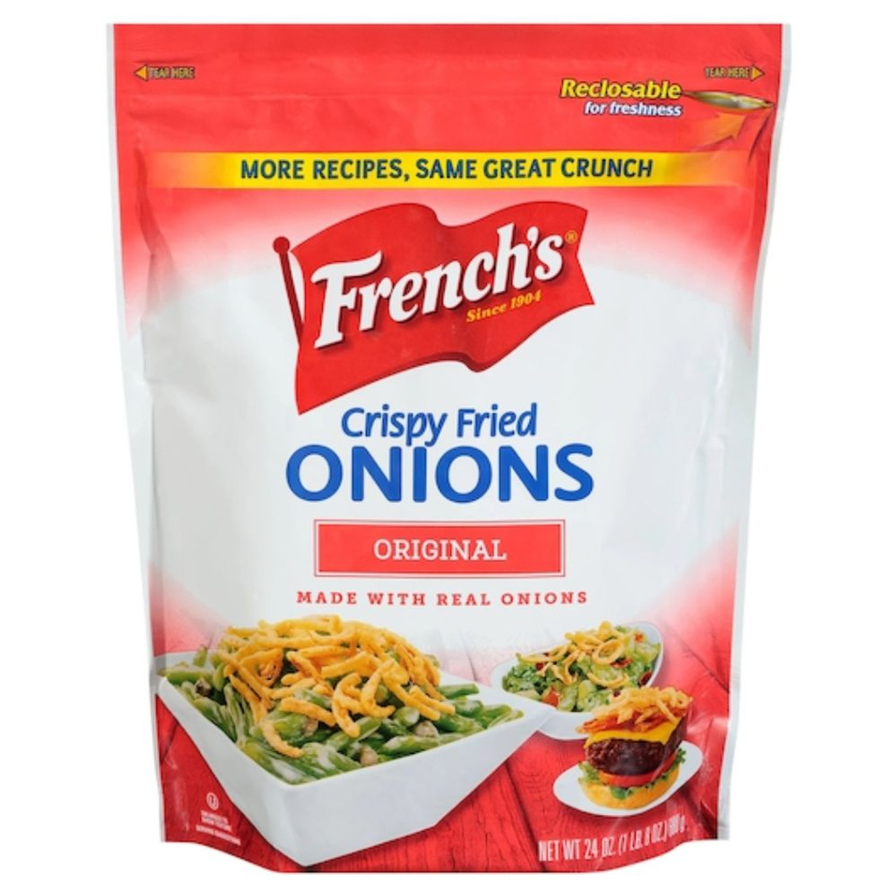 French s Crispy Fried Onions, 24 Ounces - 6 Per Case