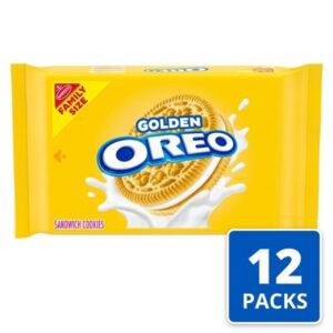 Golden Oreo Family Size Cookies, 18.12 Ounce, 12 Packs Per Case