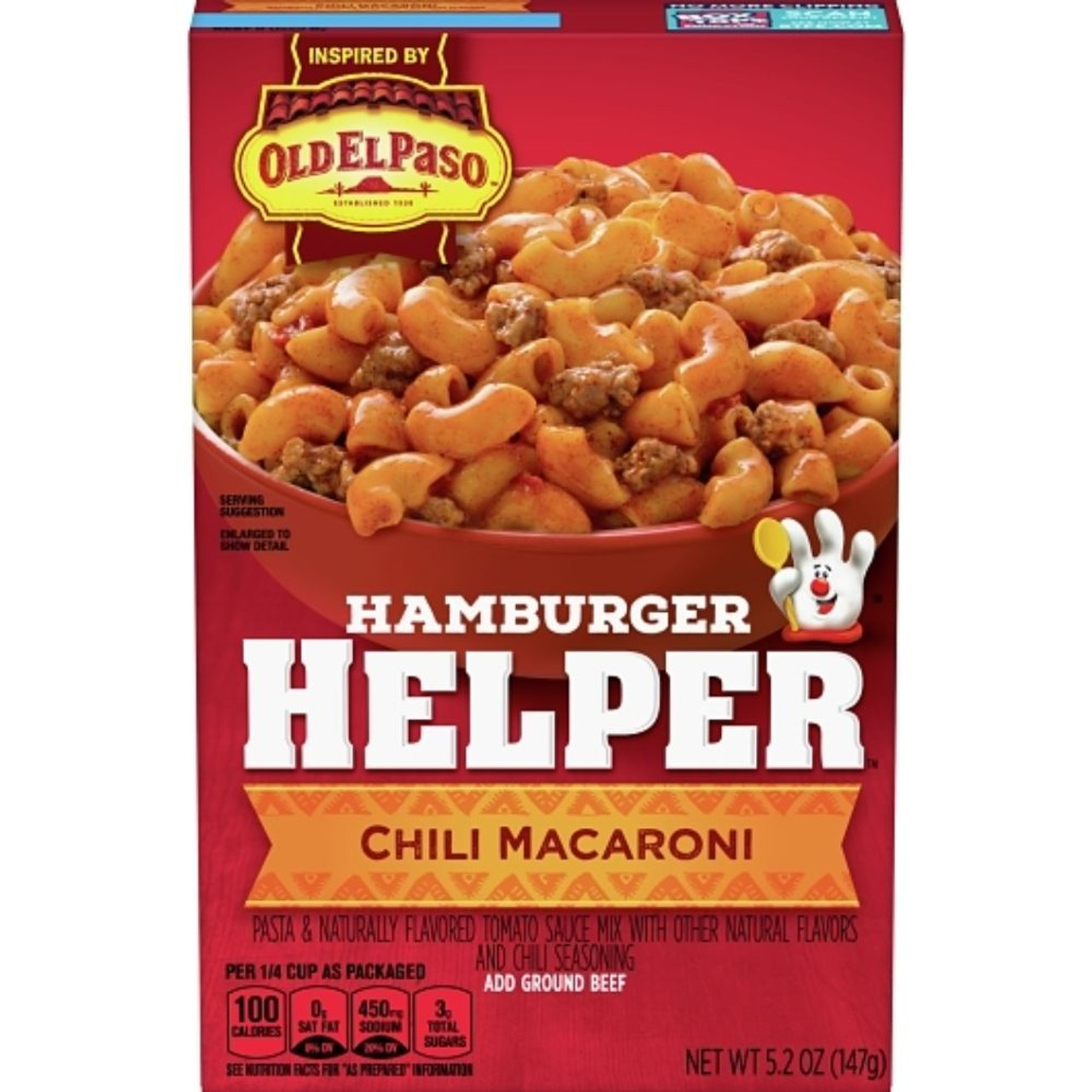 Hamburger Helper Chili Macaroni, 5.2 Ounce, 12 Packs Per Case