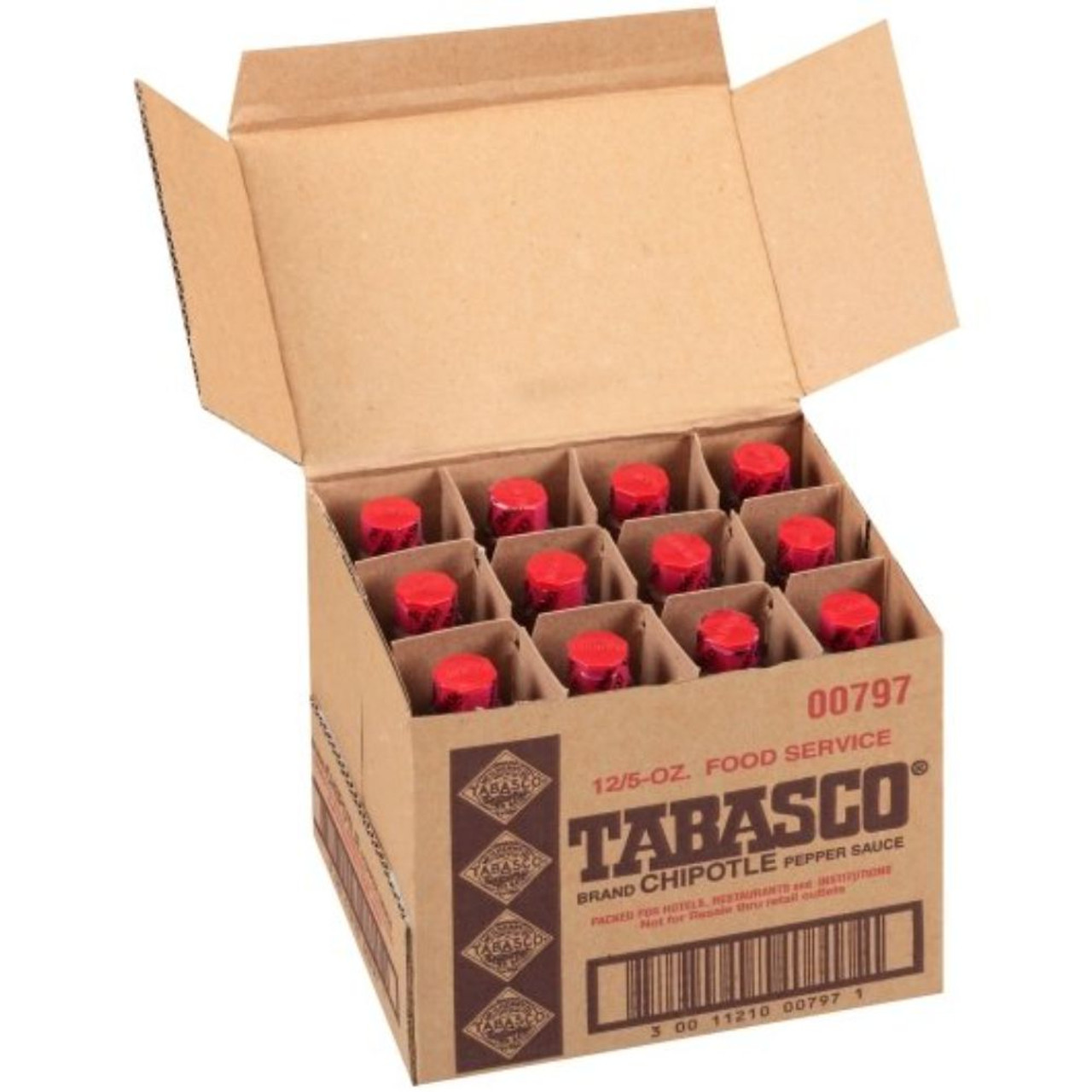 Tabasco Chipotle Pepper Sauce, 5 Ounces Per Bottle - 12 Per Case