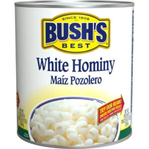 Bushs Best White Hominy, 108 Ounces, 6 Per Case