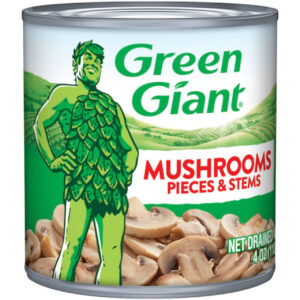 Green Giant Mushroom Pieces & Stems, 4 Ounce, 24 Per Case