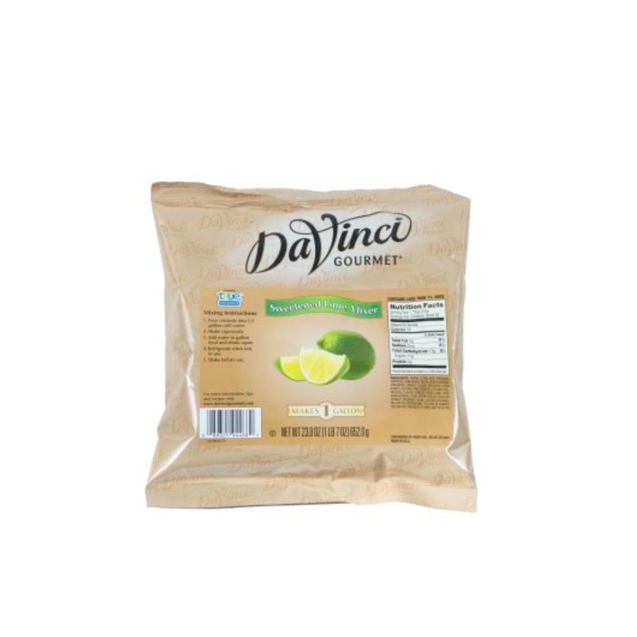 DaVinci Gourmet Sweetened Lime Mixer, 23 Ounces, 12 Per Case