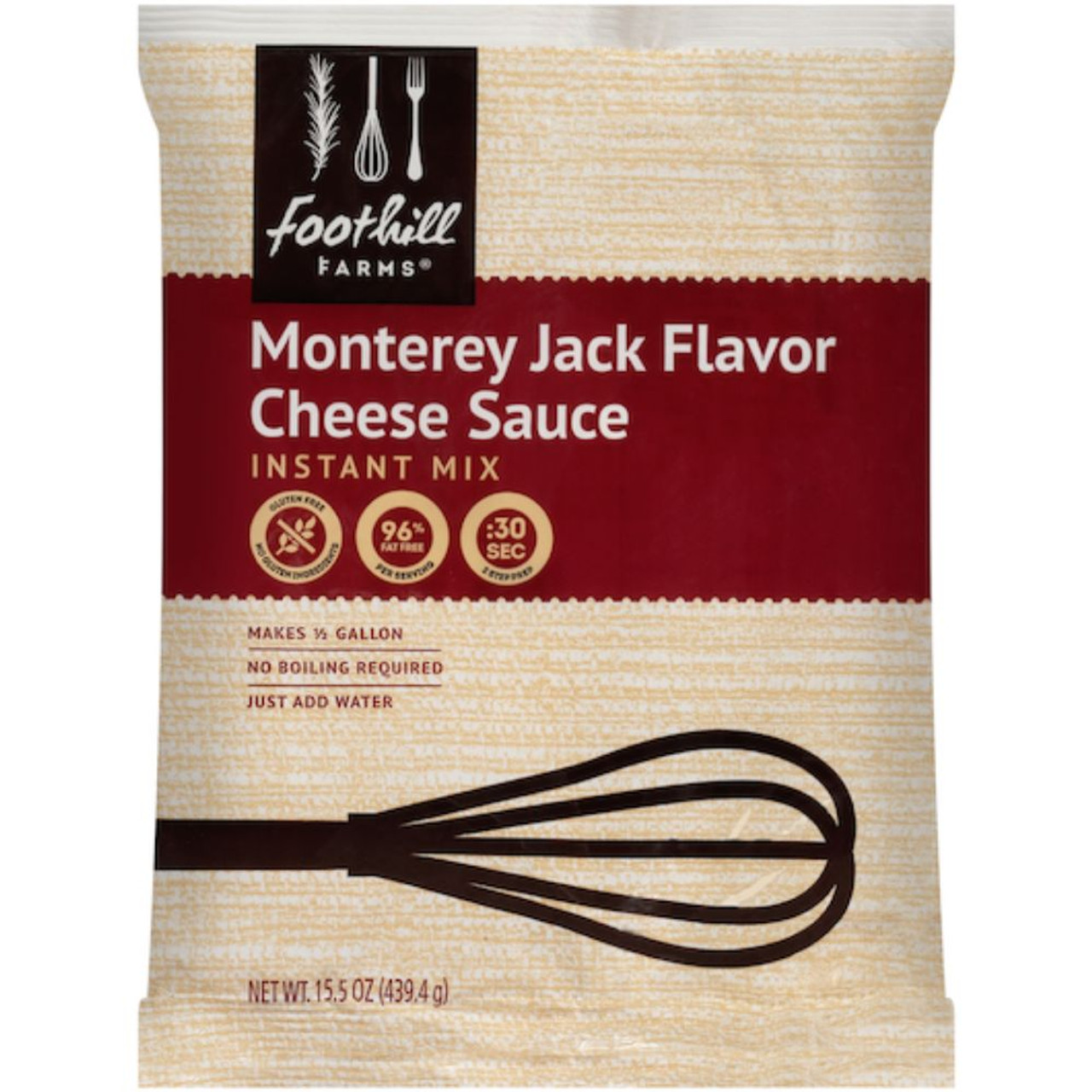 Foothill Farms Add Water Monterey Jack Cheese Sauce Mix, 15.5 Ounce, 8 Per Case