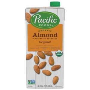 Pacific Foods Organic Original Almond Milk, 32 fl oz - 12 Per Case