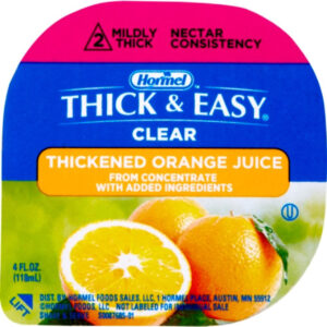 Hormel Thick & Easy Clear Thickened Orange Juice, 4 Ounce - 24 Per Case