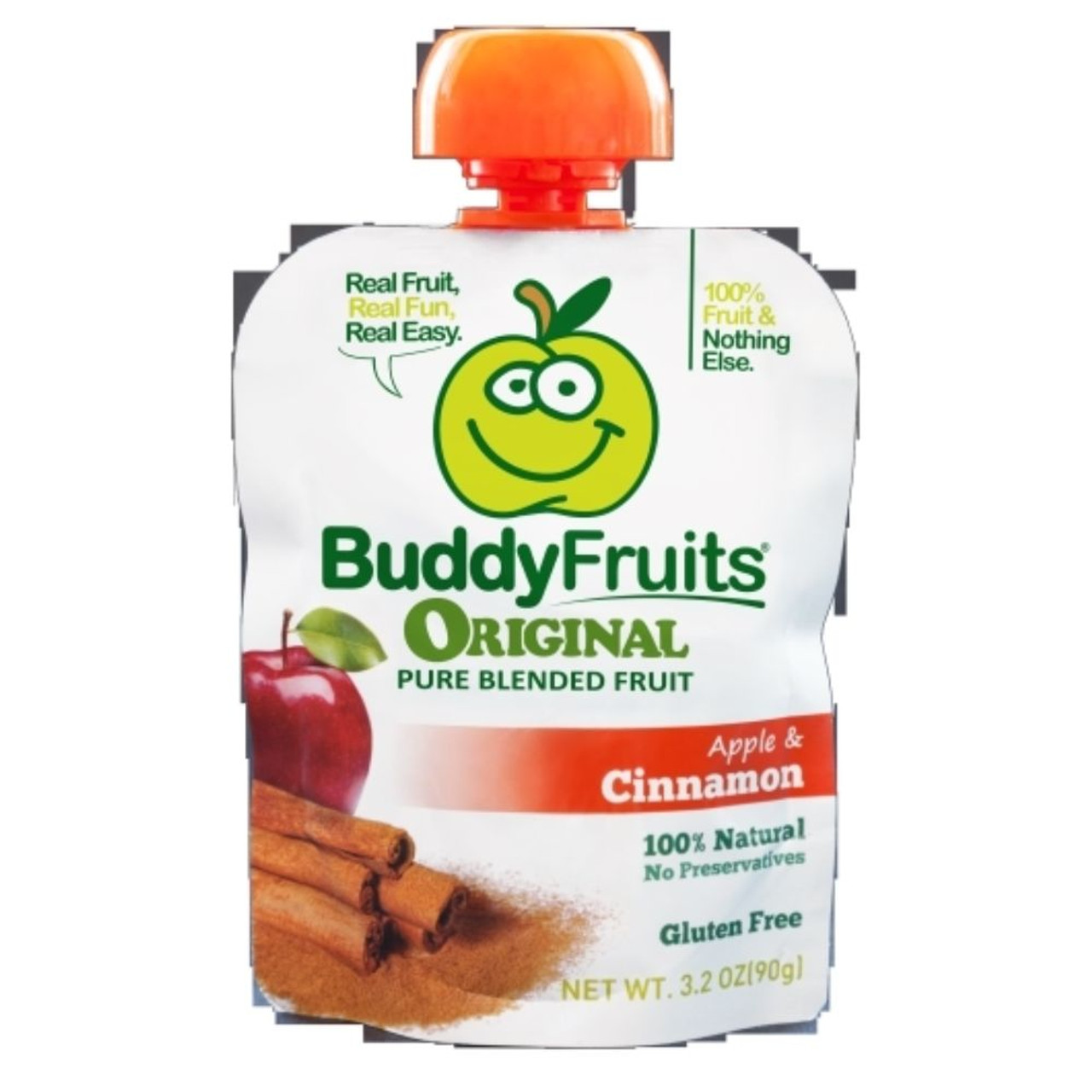 Buddy Fruits Fruit Snacks Cinnamon, 3.2 Ounces, 70 Per Case