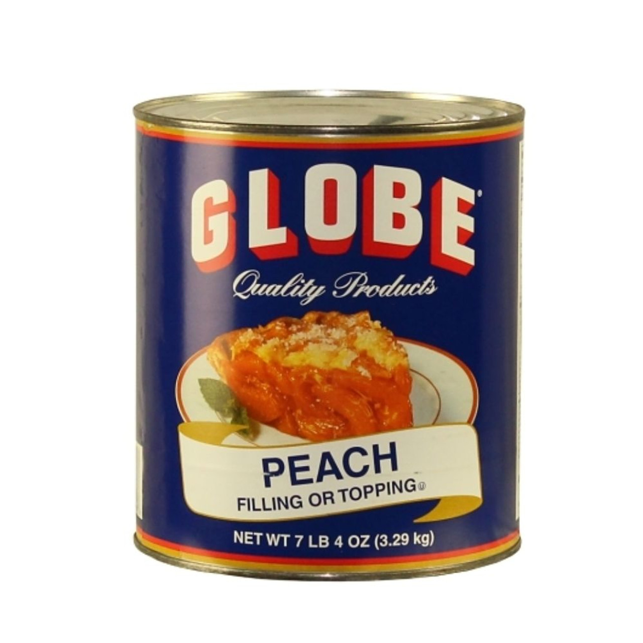 Globe Peach Filling Or Topping, 116 Ounces, 6 Per Case