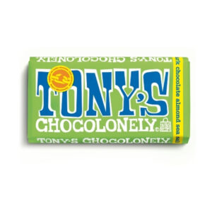 Tony s Chocolonely Chocolate Bar With Almonds & Sea Salt,  6.35 Oz, 15 Per Case