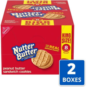 Nutter Butter King Size Nutterbutter Cookies, 3.5 Ounce, 10 Per Box, 2 Boxes Per Case