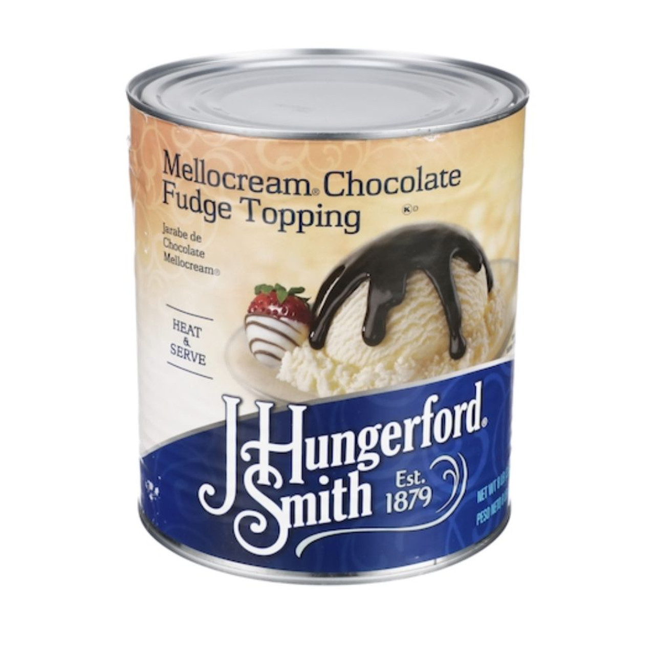 Jhs Mellocream Chocolate Fudge Topping, 127 Ounces, 6 Per Case