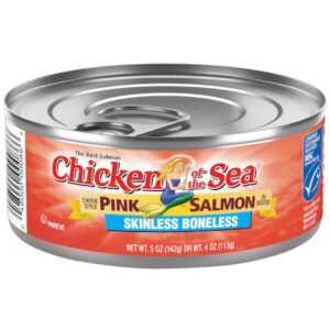 Chicken Of The Sea Skinless and Boneless Pink Salmon In Water, 5 Ounces, 24 Per Case