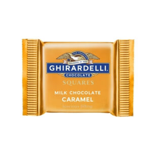 Ghirardelli Caramel Milk Chocolate Squares, 0.53 Ounce Caddy - 660 Per Case