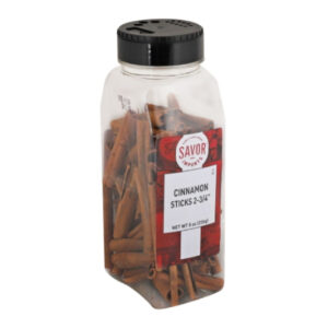 Savor Imports 2.75  Cinnamon Stick 8 Oz Plastic Jar (Pack of 6)