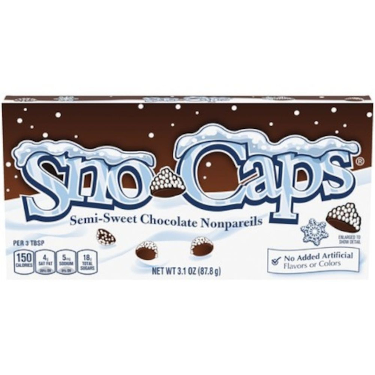 Snocaps On The Go Concession Semi Sweet Nonpareils, 3.1 Ounce, 15 Per Case