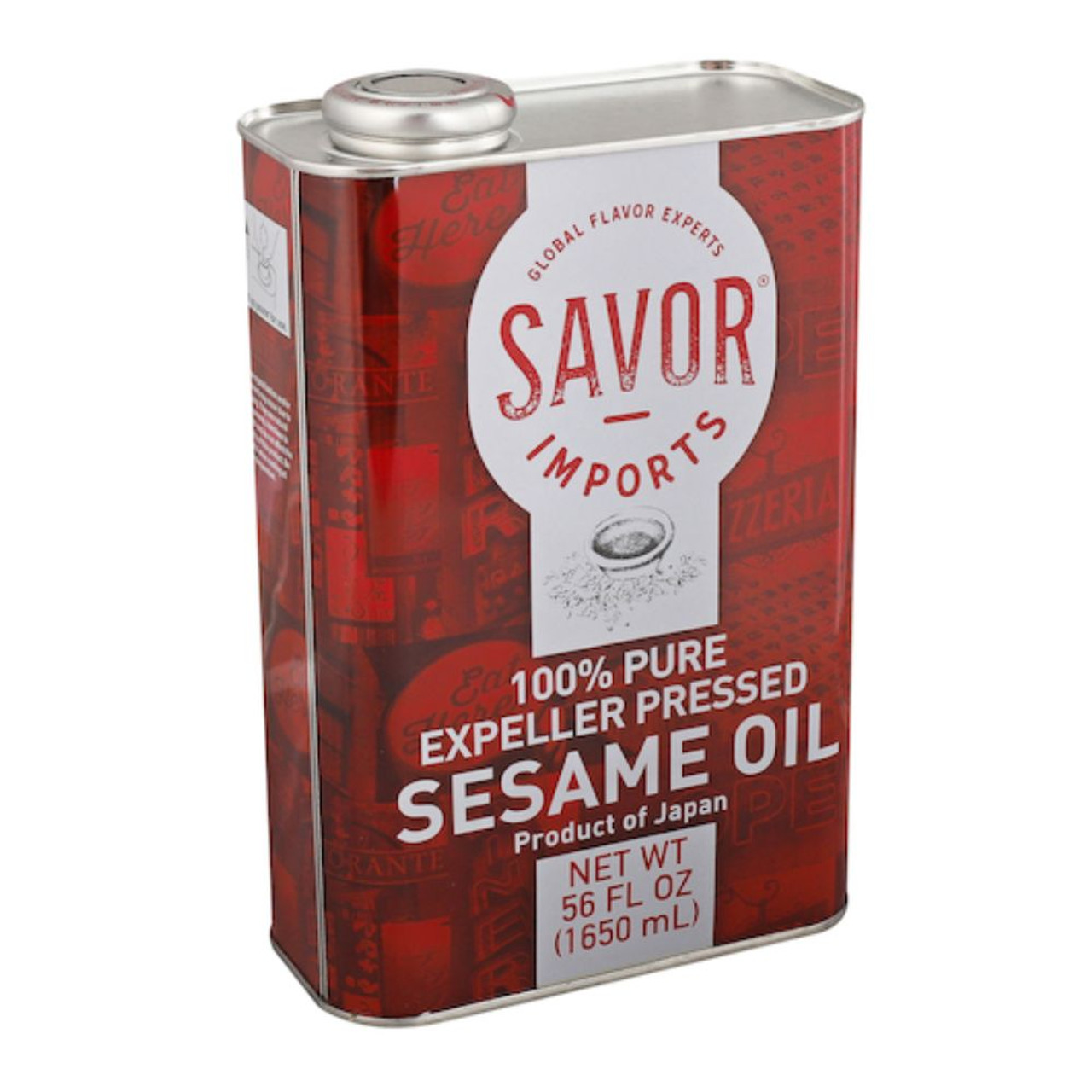 Savor Imports Non-Gmo Sesame Oil, 56 Ounce, 6 Per Case