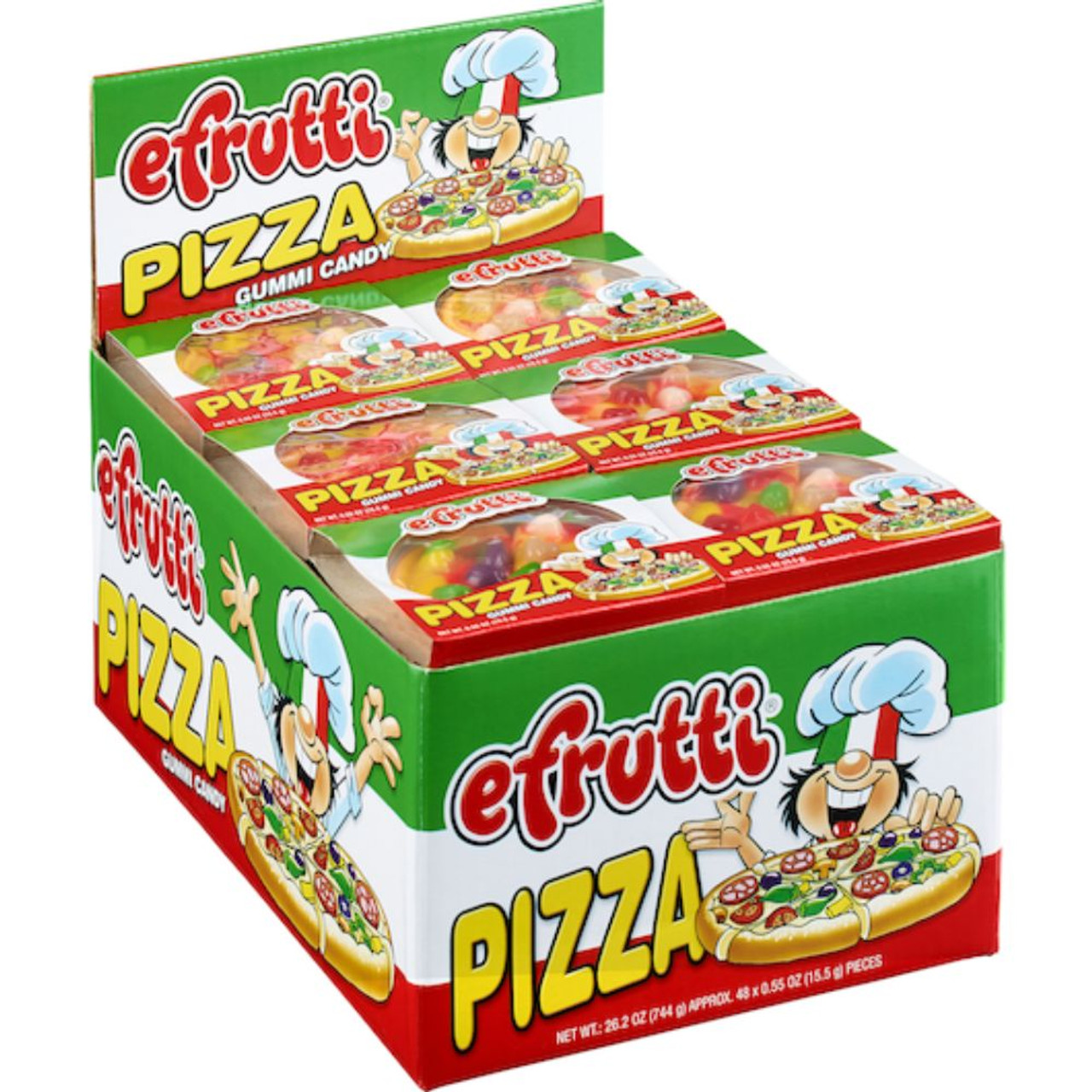 Efrutti Pizza Gummy Candy, 0.55 Ounce, 384 Per Case