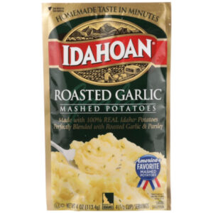 Idahoan Foods Roasted Garlic 4 Ounce Pouch, 12 Per Case