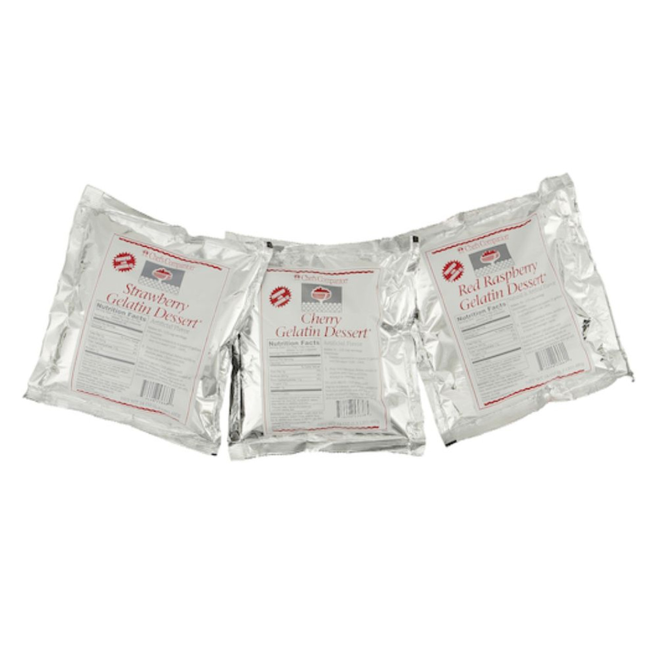 Chefs Companion Assorted Red Gelatin Mix, 24 Ounce, 12 Per Case