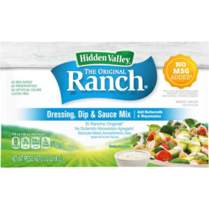 Hidden Valley Original Ranch Dressing Dry Mix, 3.2 Ounces - 12 Per Case