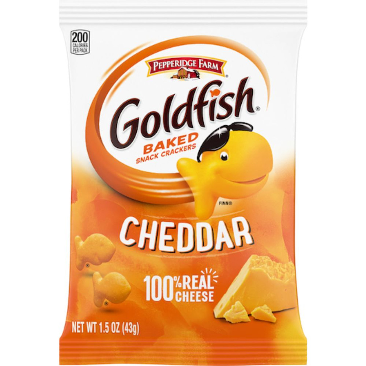 Pepperidge Farms Goldfish Cheddar Crackers, 1.5 Ounces, 72 Per Case