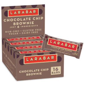 Larabar Chocolate Chip Brownie, Gluten-Free, Vegan, 1.6 Ounces, 64 Per Case