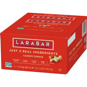 Larabar Gluten-Free Vegan Cashew Cookie Snack Bar, 27.2 Ounces, 4 Per Case