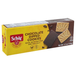 Schar Gluten Free Chocolate Dipped Cookies, 5.3 Ounces, 12 Per Case