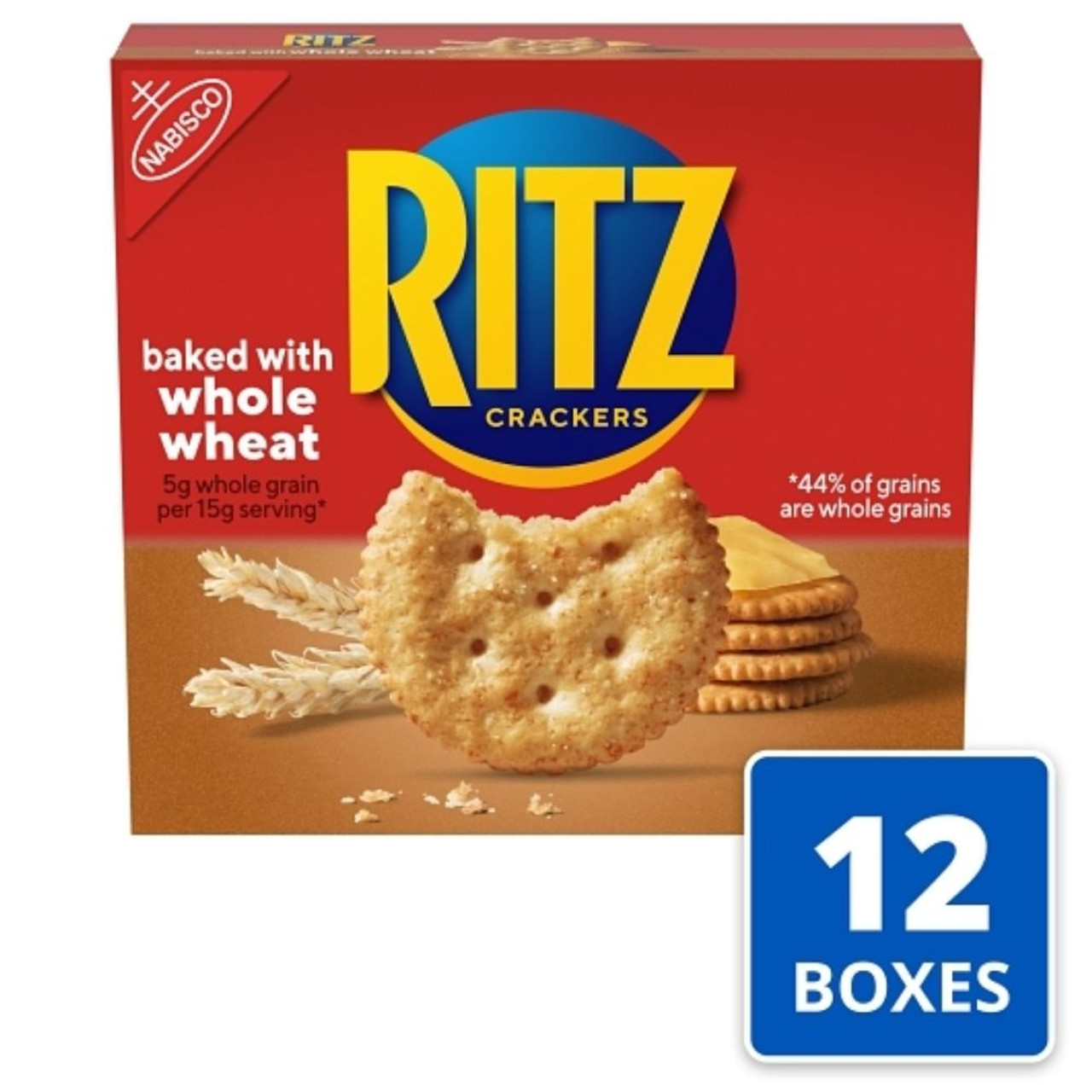Ritz Nabisco Whole Wheat Crackers, 12.9 Ounces, 12 Per Case