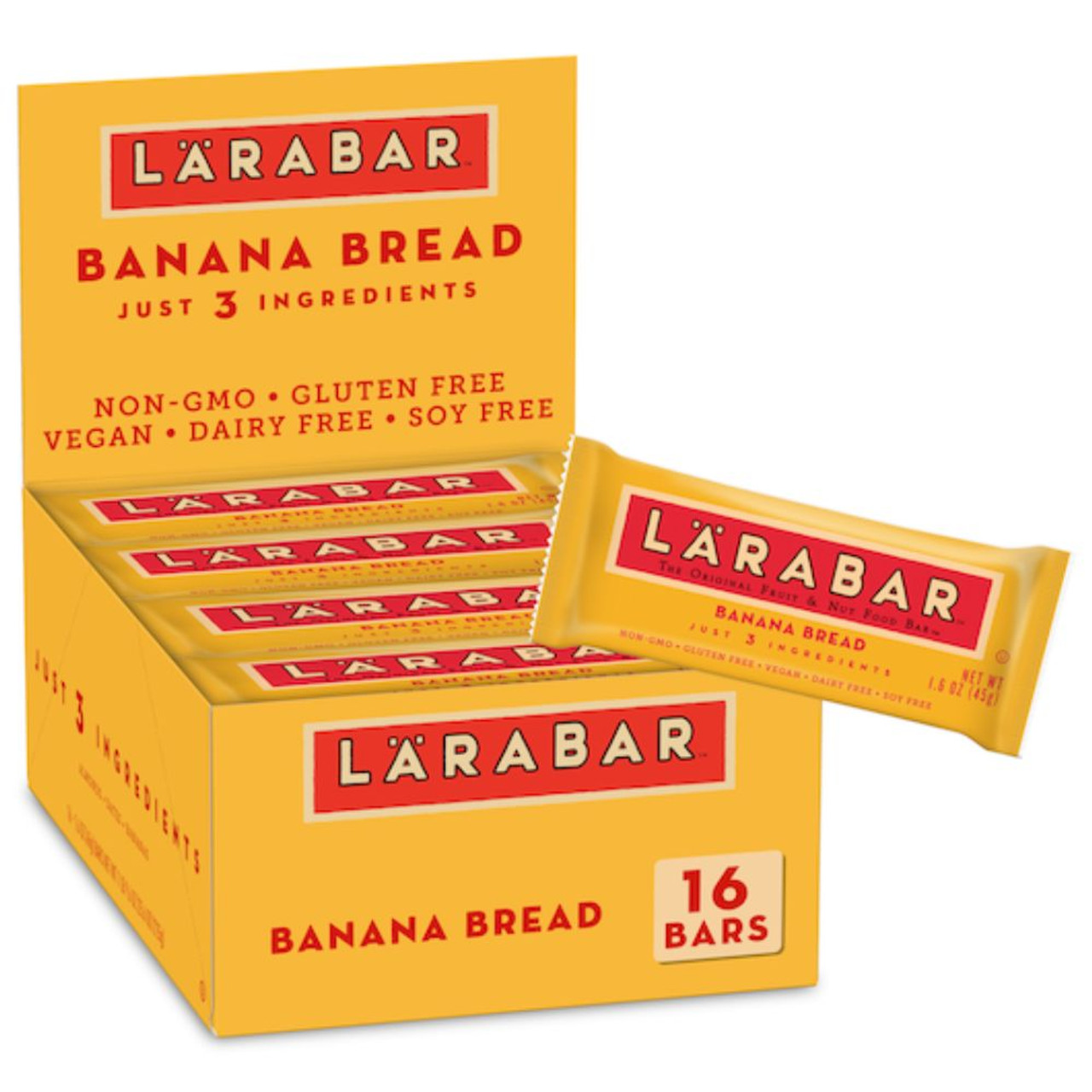 Larabar Banana Bread Fruit and Nut Bar, 25.6 Ounces, 4 Per Case