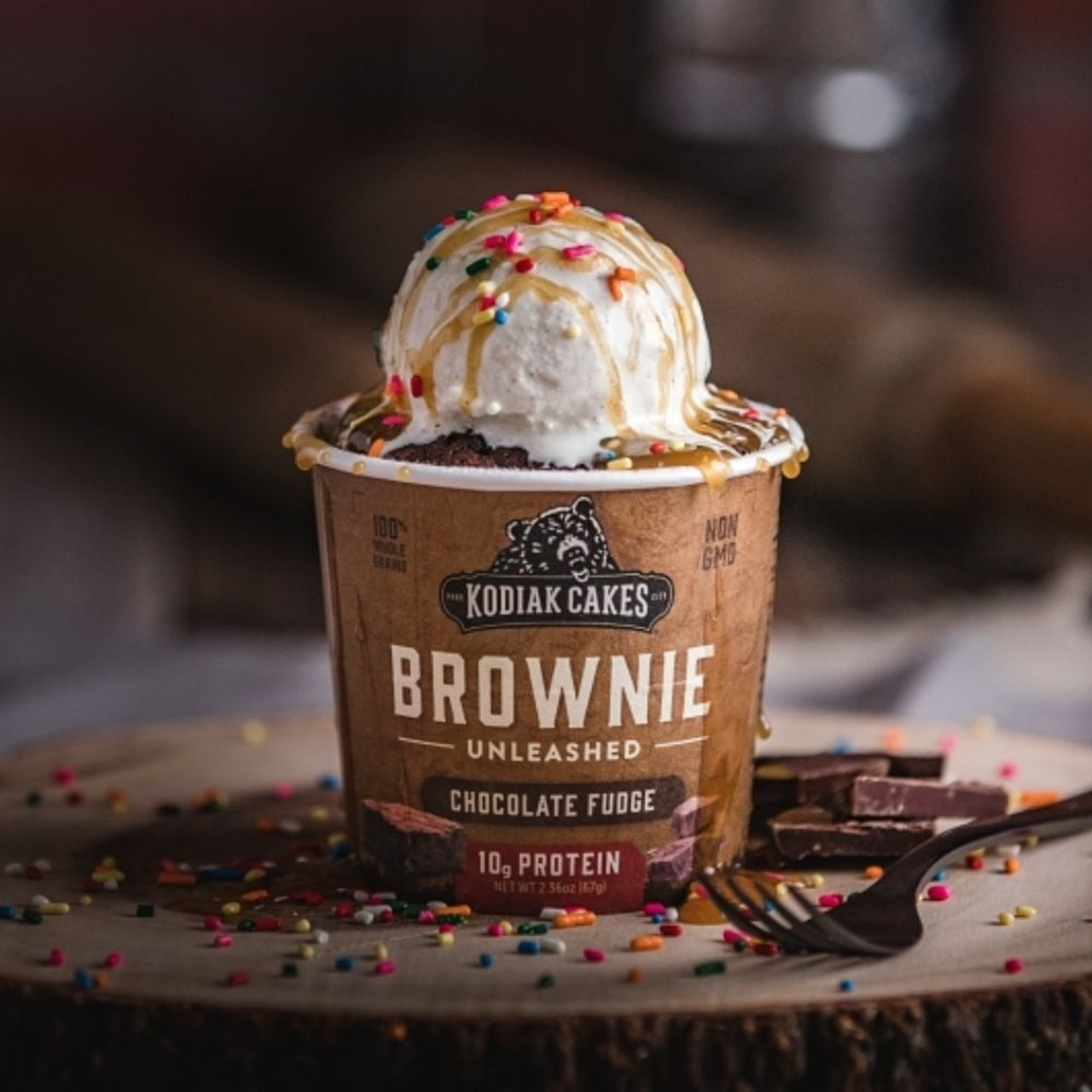 Kodiak Cakes Chocolate Fudge Brownie In A Cup, 1.77 Ounce, 12 Per Case