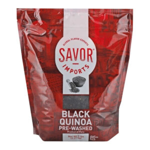 Savor Imports Black Quinoa Grain, 5 Pounds, 2 Packs Per Case