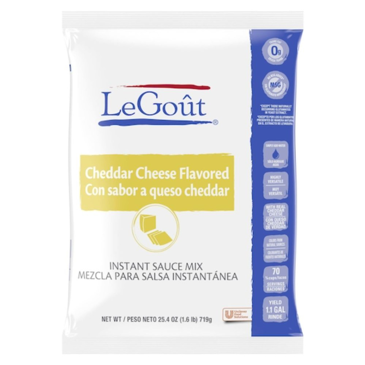 Legout Cheddar Cheeses Sauce, 25.4 Ounces, 8 Packs Per Case